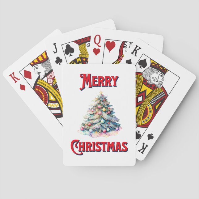 Jeu De Cartes Joyeux Noël Jouer aux cartes (dos)