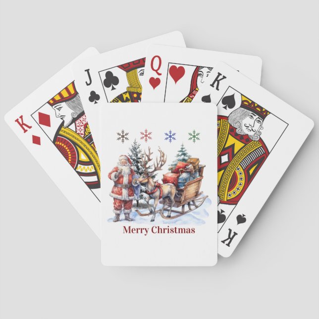Jeu De Cartes Joyeux Noël Jouer aux cartes (dos)