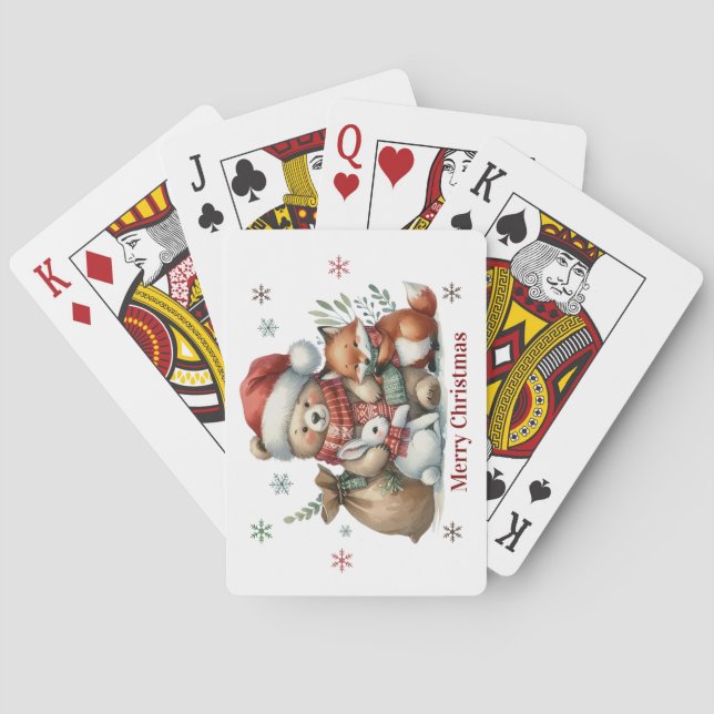 Jeu De Cartes Joyeux Noël Jouer aux cartes (dos)