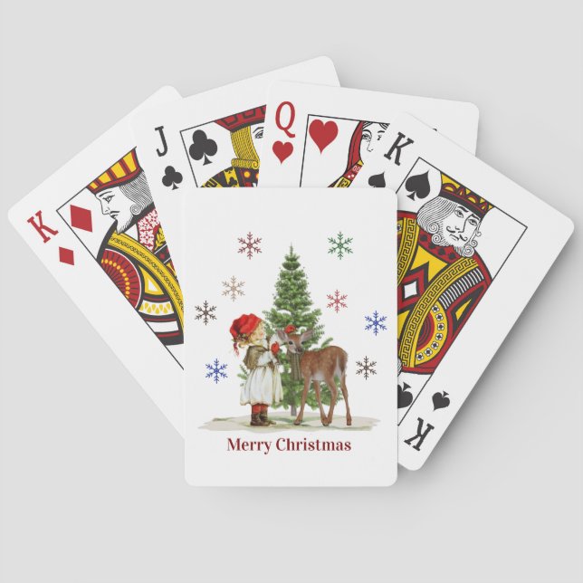 Jeu De Cartes Joyeux Noël Jouer aux cartes (dos)