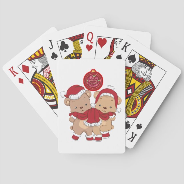 Jeu De Cartes Joyeux Noël Jouer Cartes Deck (dos)
