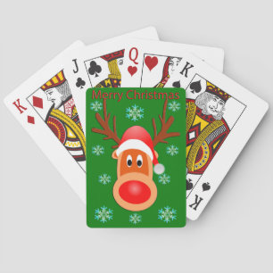 Jeu De Cartes Joyeux Noël mignon Cerf Jouer aux cartes