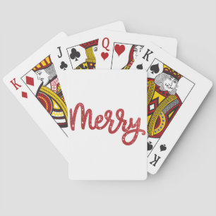 Jeu De Cartes Joyeux Noël Paillettes Vacances