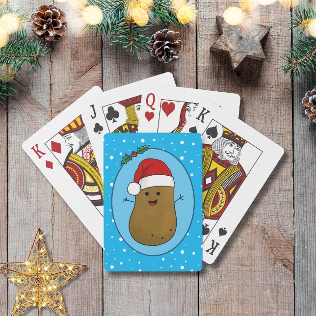 Jeu De Cartes Joyeux Noël Patate (Adorable Christmas Potato Playing Cards)