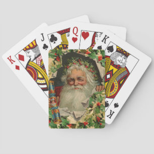 Jeu De Cartes Joyeux Noël Père Noël Holly