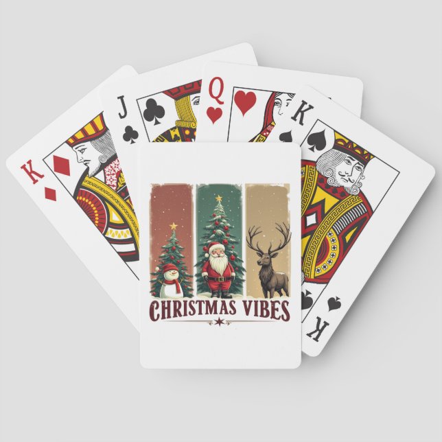 Jeu De Cartes Joyeux Noël Vibes seulement Noël (dos)