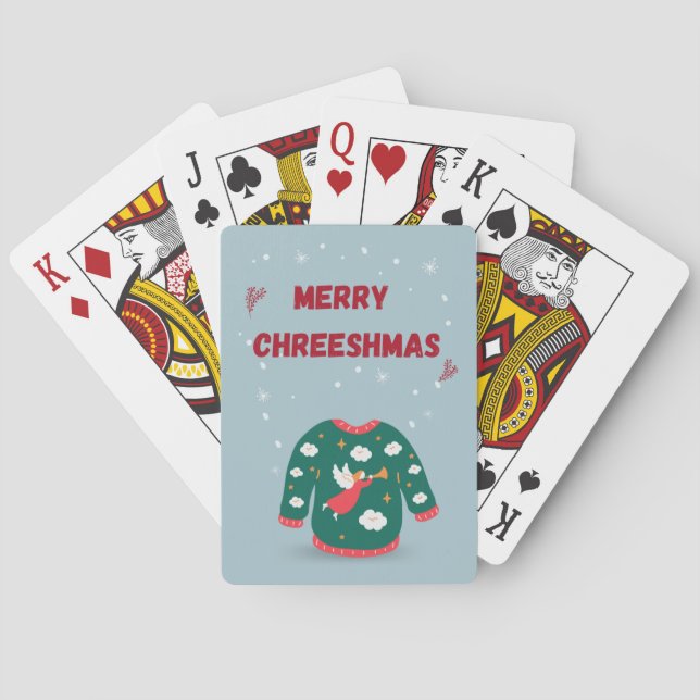 Jeu De Cartes Joyeux Noël Vilain Sweat Angel (dos)