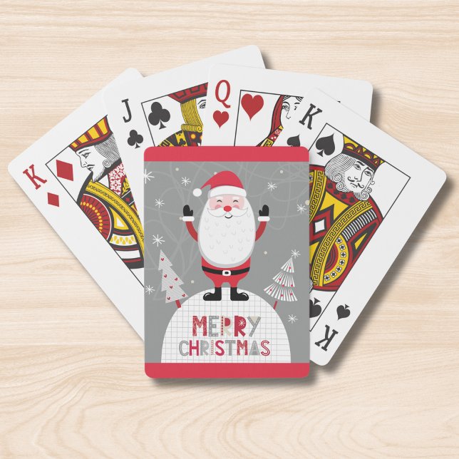 Jeu De Cartes Joyeux Noël Whimsical Père Noël (Créateur téléchargé)