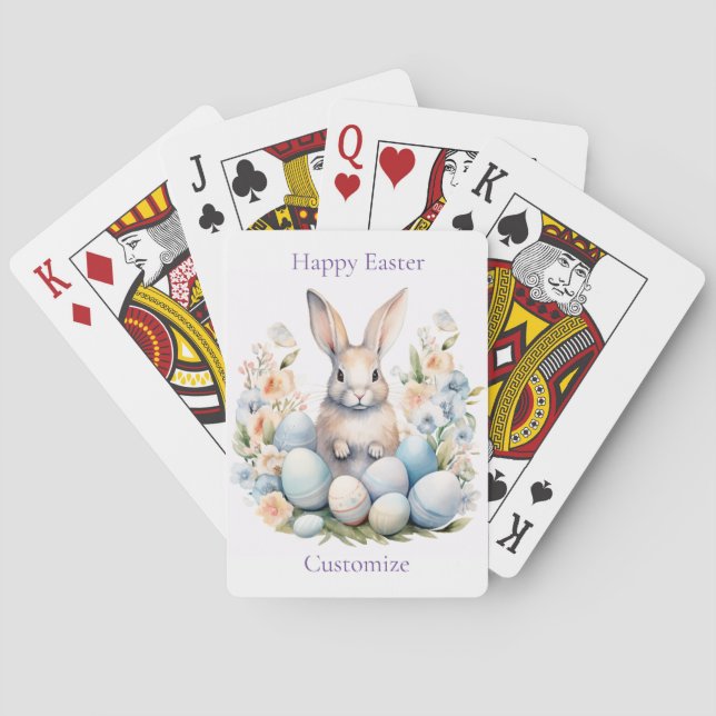 Jeu De Cartes Joyeux Panier lapin de Pâques Thunder_Cove (dos)