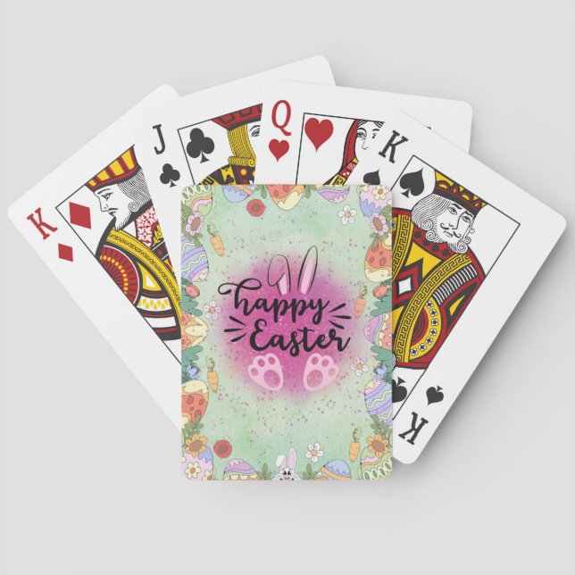 Jeu De Cartes Joyeux Pâques Jouer Cartes, Plateau de Cartes (dos)