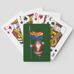 Jeu De Cartes Joyeux Père Noël Sur Le Chemin De L'Arizona