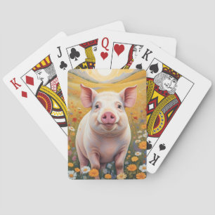 Jeu De Cartes Joyeux Petit Cochon Sunny Daisy Field