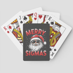 Jeu De Cartes Joyeux Sigmas Funny Gen Alpha collège Noël
