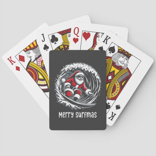 Jeu De Cartes Joyeux Surfmas (dos)