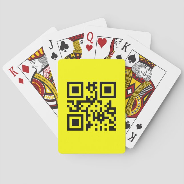 Jeu De Cartes ‹ Joyeux visage souriant Emoji — Code QR (dos)