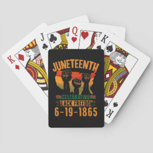 Jeu De Cartes Juneteenth Célébration de la liberté noire 186 Afr