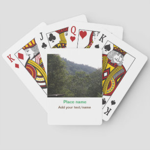 Jeu De Cartes Jungle forêt arbres montagne voyage ajouter nom du
