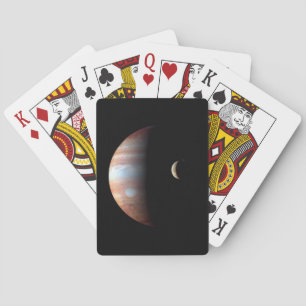 Jeu De Cartes Jupiter Planète Géante Gazeuse & Io Lune Galiléenn