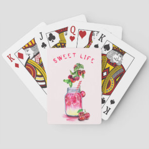 Jeu De Cartes Jus de cerise Cool Boire des fruits Jouer