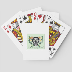 Jeu De Cartes Jusqu'À La Mort Nous Part, Crâne Avec Fleurs Class