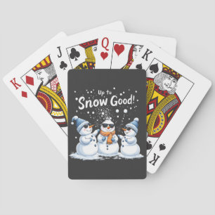 Jeu De Cartes Jusqu'à la neige bon drôle neige Noël Snowman