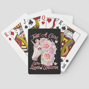 Jeu De Cartes Just Girl Who Loves Unicorn