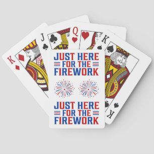 Jeu De Cartes Juste Ici Pour Le Feu D'Artifice Drôle Pour Deux