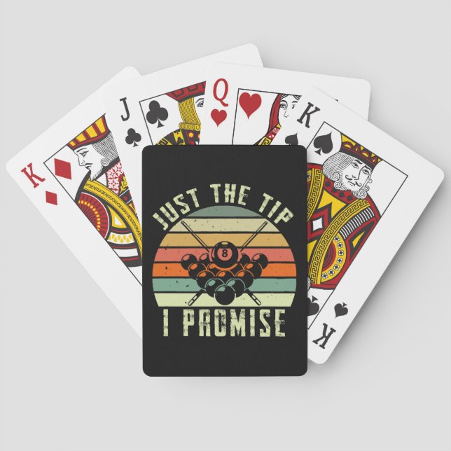 Jeu De Cartes Juste la pointe, je promets Billard (dos)