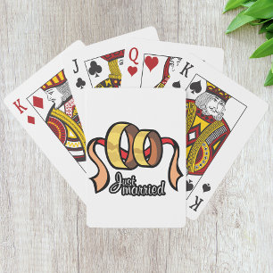 Jeu De Cartes Juste Marié Jouer Des Cartes