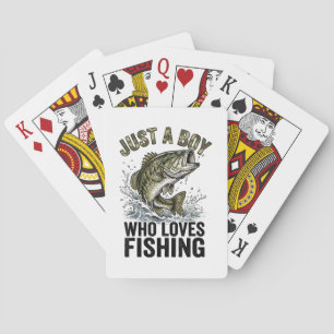 Jeu De Cartes Juste un garçon qui aime la pêche au bar