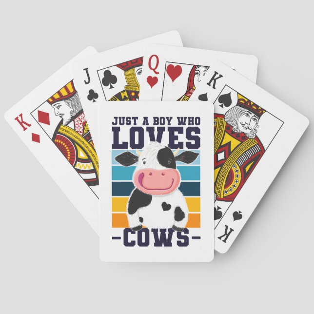 Jeu De Cartes Juste Un Garçon Qui Aime Les Vaches (dos)