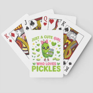Jeu De Cartes Juste une fille mignonne qui aime les pickles
