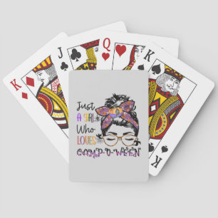 Jeu De Cartes Juste une fille qui aime Camp-o-ween Halloween C