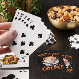 Jeu De Cartes Juste une fille qui aime le café