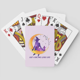 Jeu De Cartes Juste Une Fille Qui Aime Le Chat