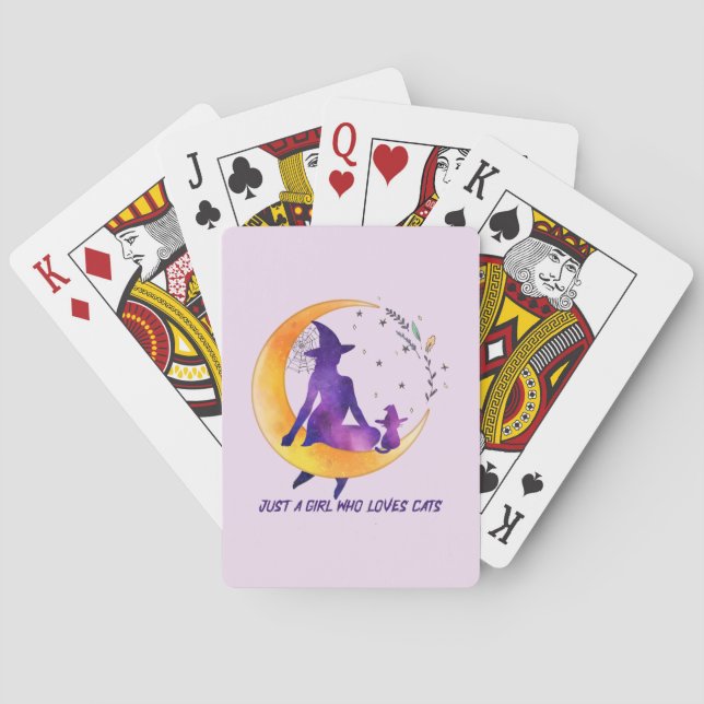 Jeu De Cartes Juste Une Fille Qui Aime Le Chat (dos)