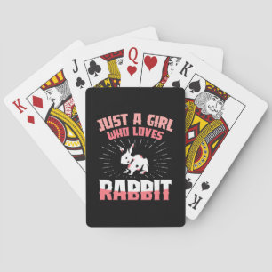 Jeu De Cartes Juste Une Fille Qui Aime Le Lapin