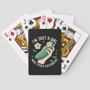 Jeu De Cartes Juste une fille qui aime les concombres - Végétari