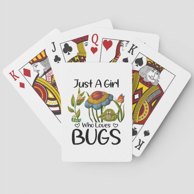 Jeu De Cartes Juste une fille qui aime les insectes (dos)