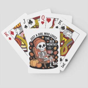 Jeu De Cartes Juste une fille qui aime les mois de Ber Noël