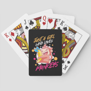 Jeu De Cartes Juste Une Fille Qui Aime Les Singes