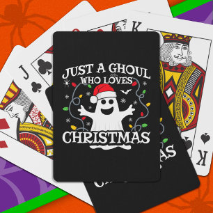 Jeu De Cartes Juste une fille qui aime Noël Drôle Halloween