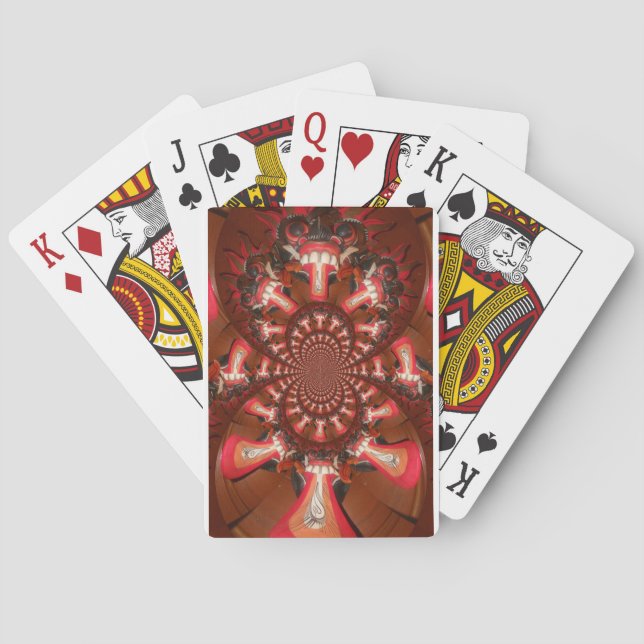 Jeu De Cartes Kaleidoscope Impression d'art de langue/Graphique (dos)