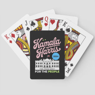 Jeu De Cartes Kamala Harris 2024 Vote Démocrate Social Blue