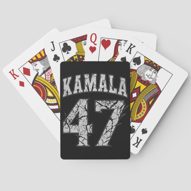 Jeu De Cartes Kamala Harris 47 e Président USA Amérique 2024 (dos)