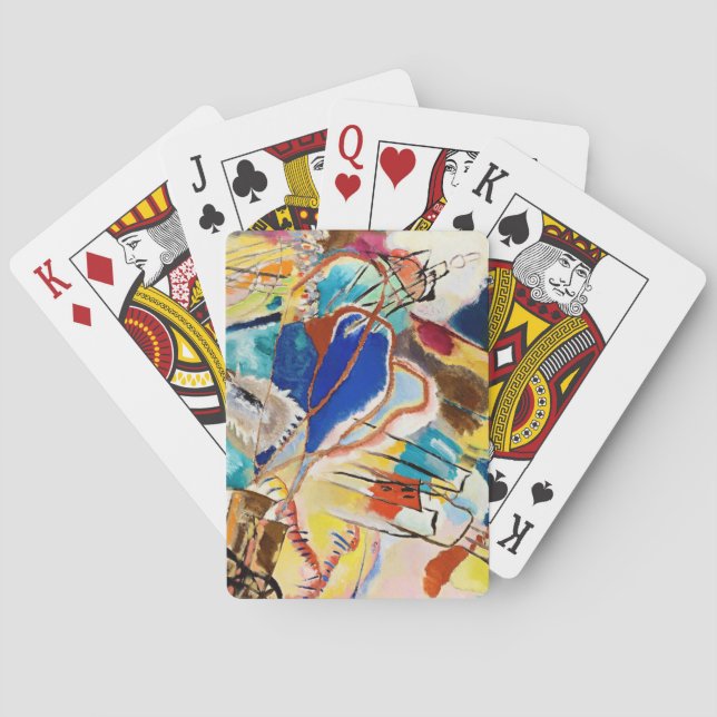 Jeu De Cartes Kandinsky Composition Peinture Abstraite (dos)