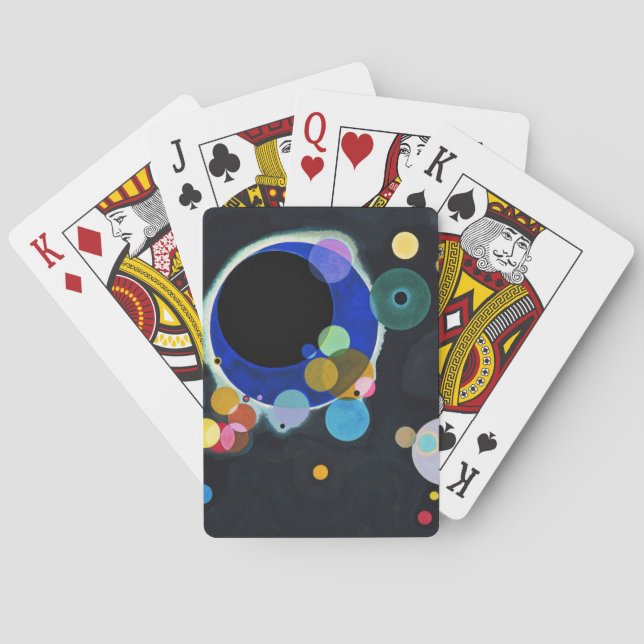 Jeu De Cartes Kandinsky Plusieurs Cercles Artwork (dos)