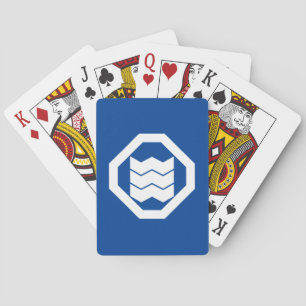 Jeu De Cartes Kanji en forme de retrait pour trois sur plateau