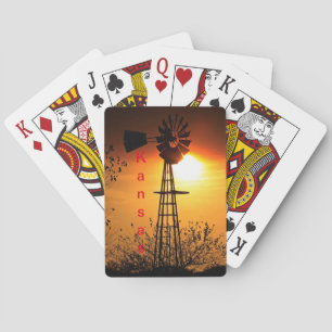Jeu De Cartes Kansas Golden Sunset avec moulin à vent
