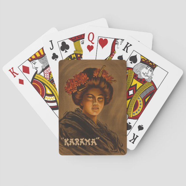 Jeu De Cartes Karama : Romance Japonais Actrice Geisha (dos)